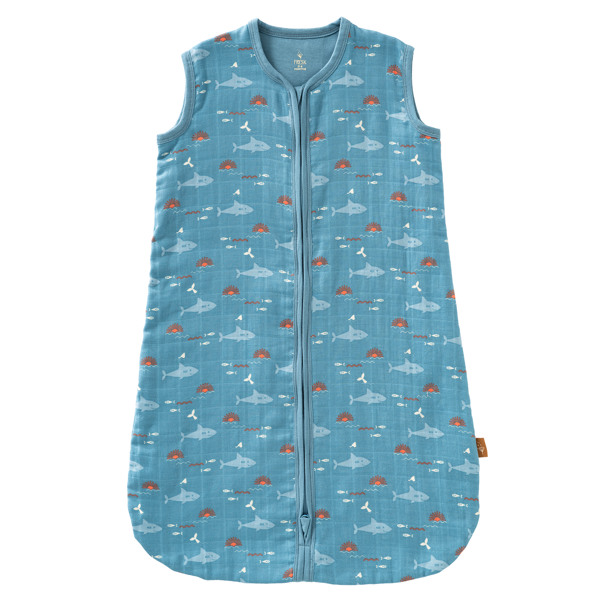 Schlafsack Musselin 2-lagig Hai – Fresk