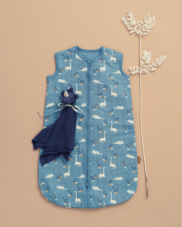 Schlafsack Musselin 2-lagig Dino – Fresk