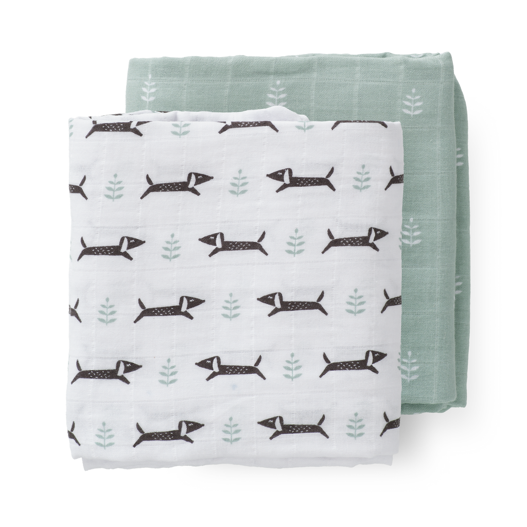 Swaddle set Dachsy (2 stuks)