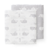 Swaddle set Whale Dawn Grey (2 stuks)