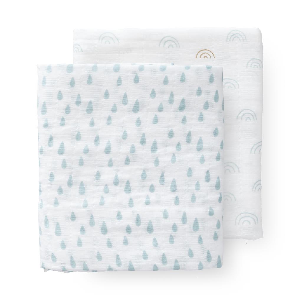 Swaddle set Rainbow Ether Blue (2 stuks)