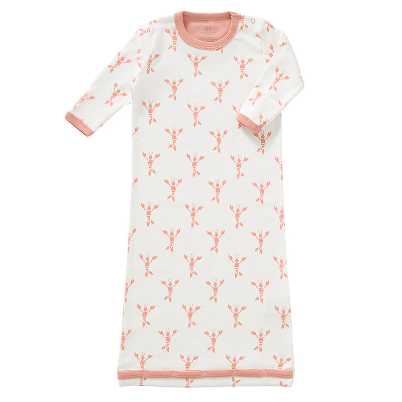 Slaapzak zomer met mouw Lobster Coral Pink