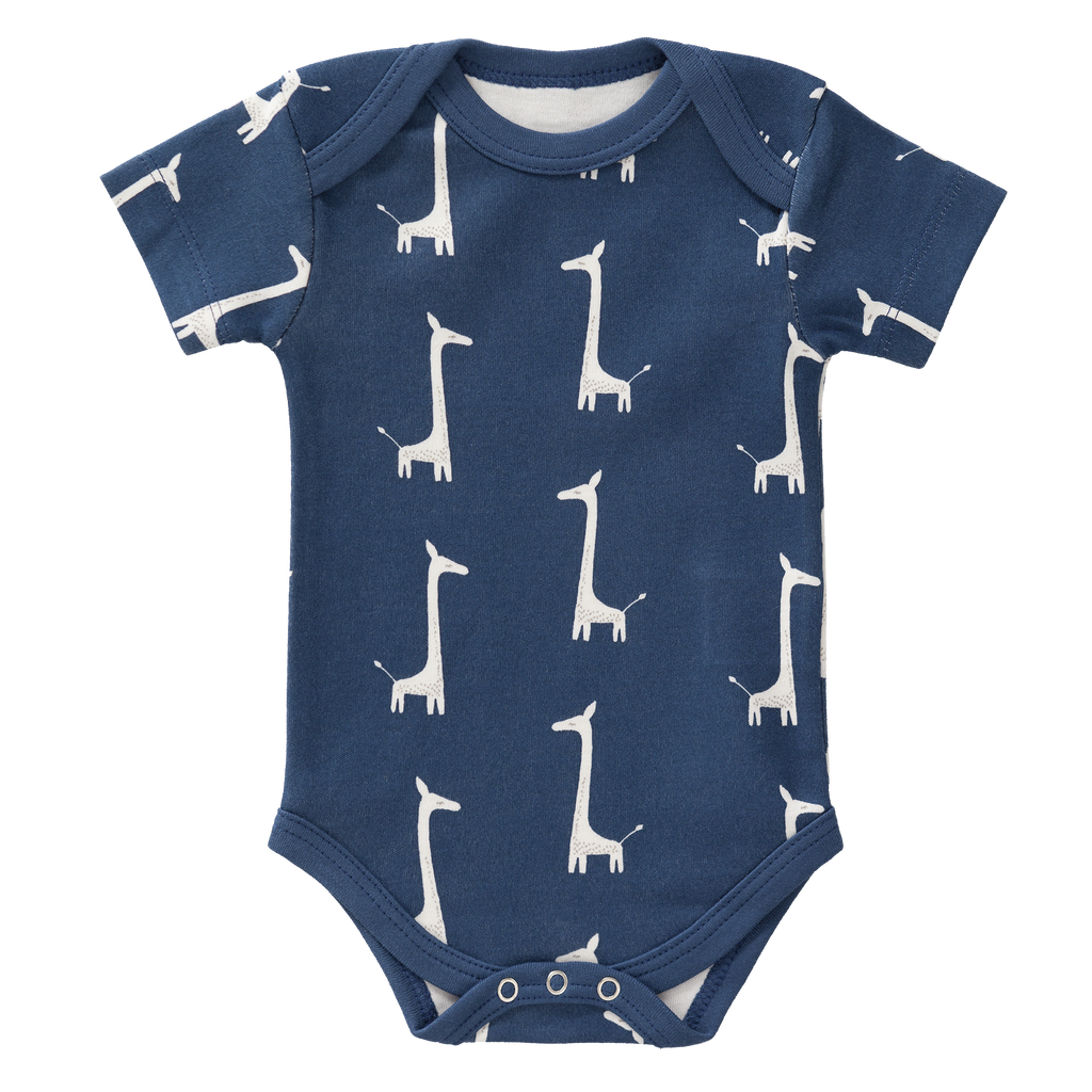 Romper korte mouw Giraf Indigo Blue