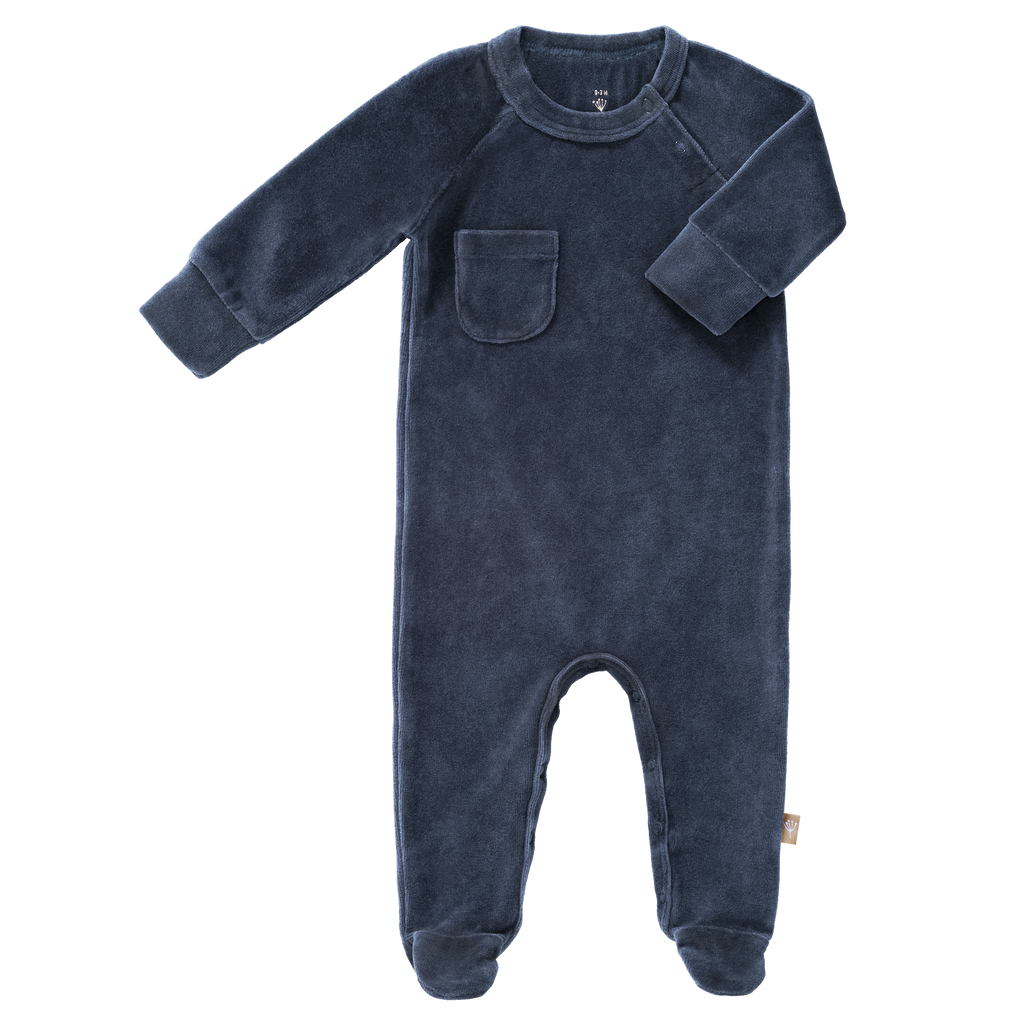 Pyjama met voet Indigo Velours