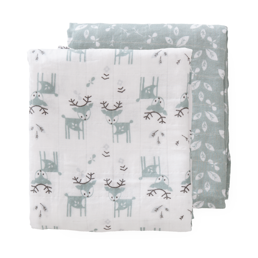 Swaddle Deer Forest Green (2 stuks)