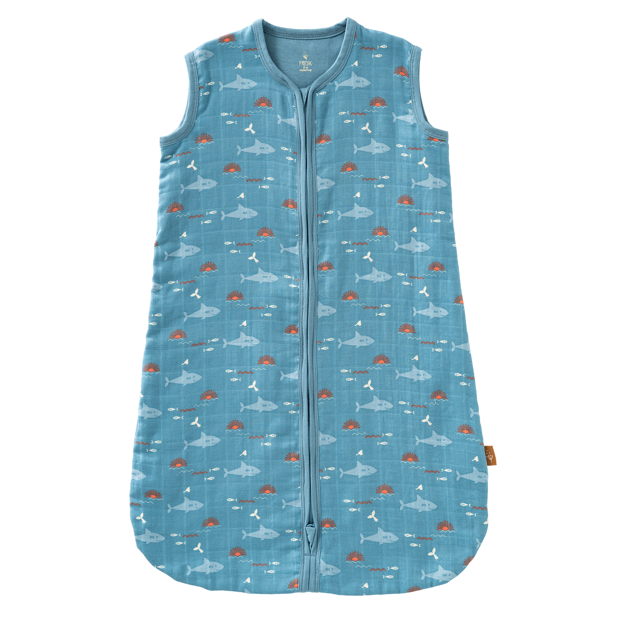 shark schlafsack Schlafsack Musselin 2-lagig Hai – Fresk
