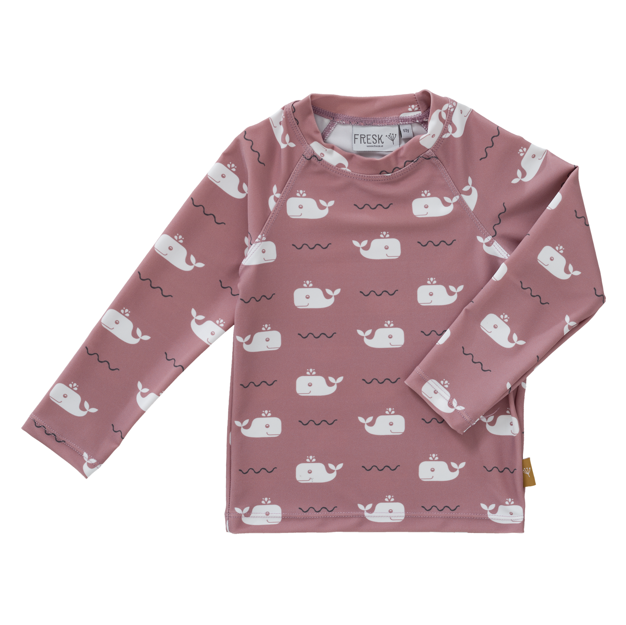 Swim UV Top longsleeve Whale Ash Rose