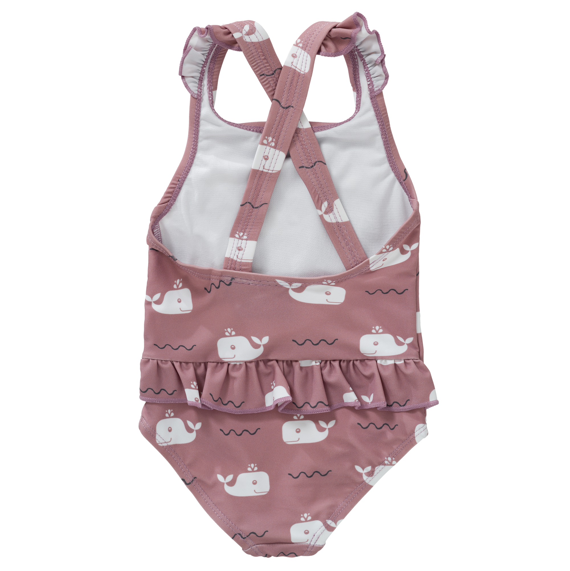 Swim UV Tanksuit girls Whale Ash Rose