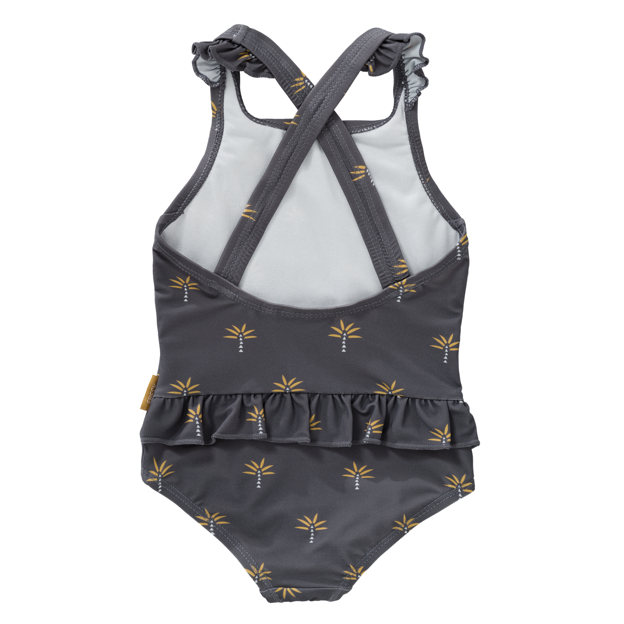 Swim UV Tanksuit girls Palmtree Steel Gray