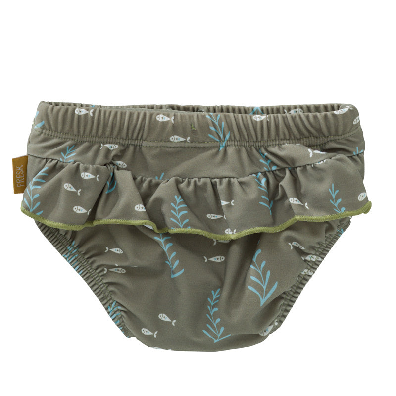 UV Diaper pants girls Ocean green
