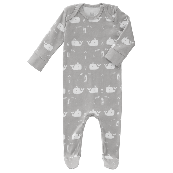 Pyjama met voet Whale Dawn Grey