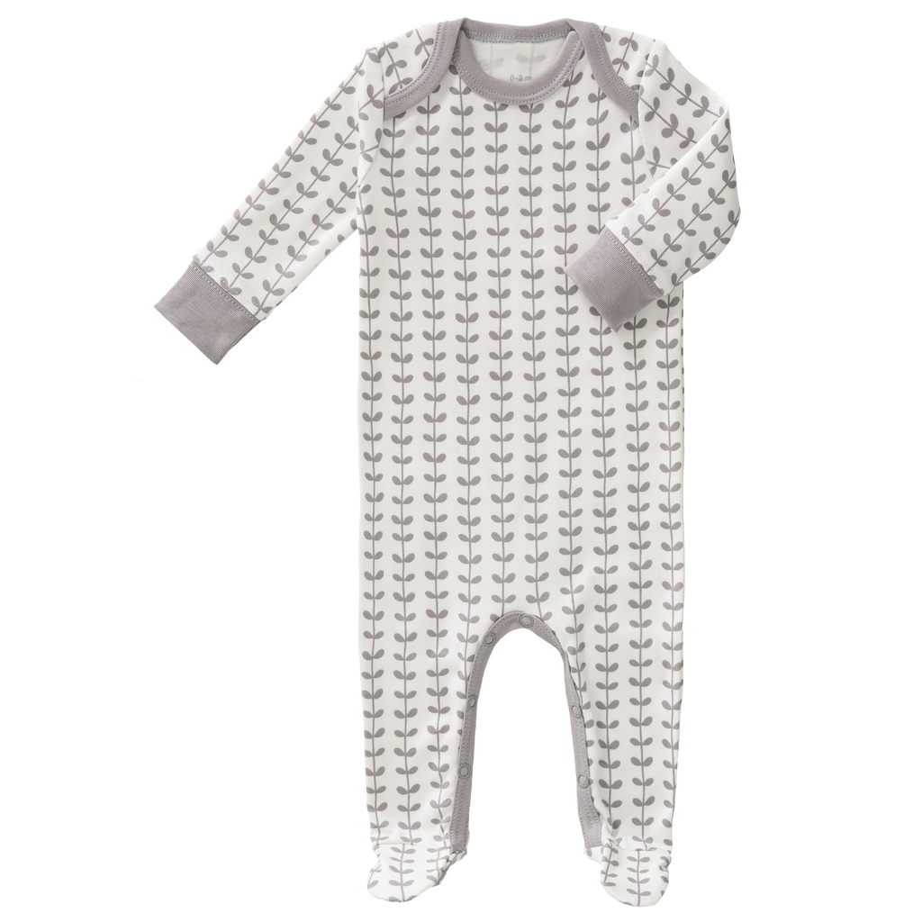 Pyjama met voet Leaves Grey