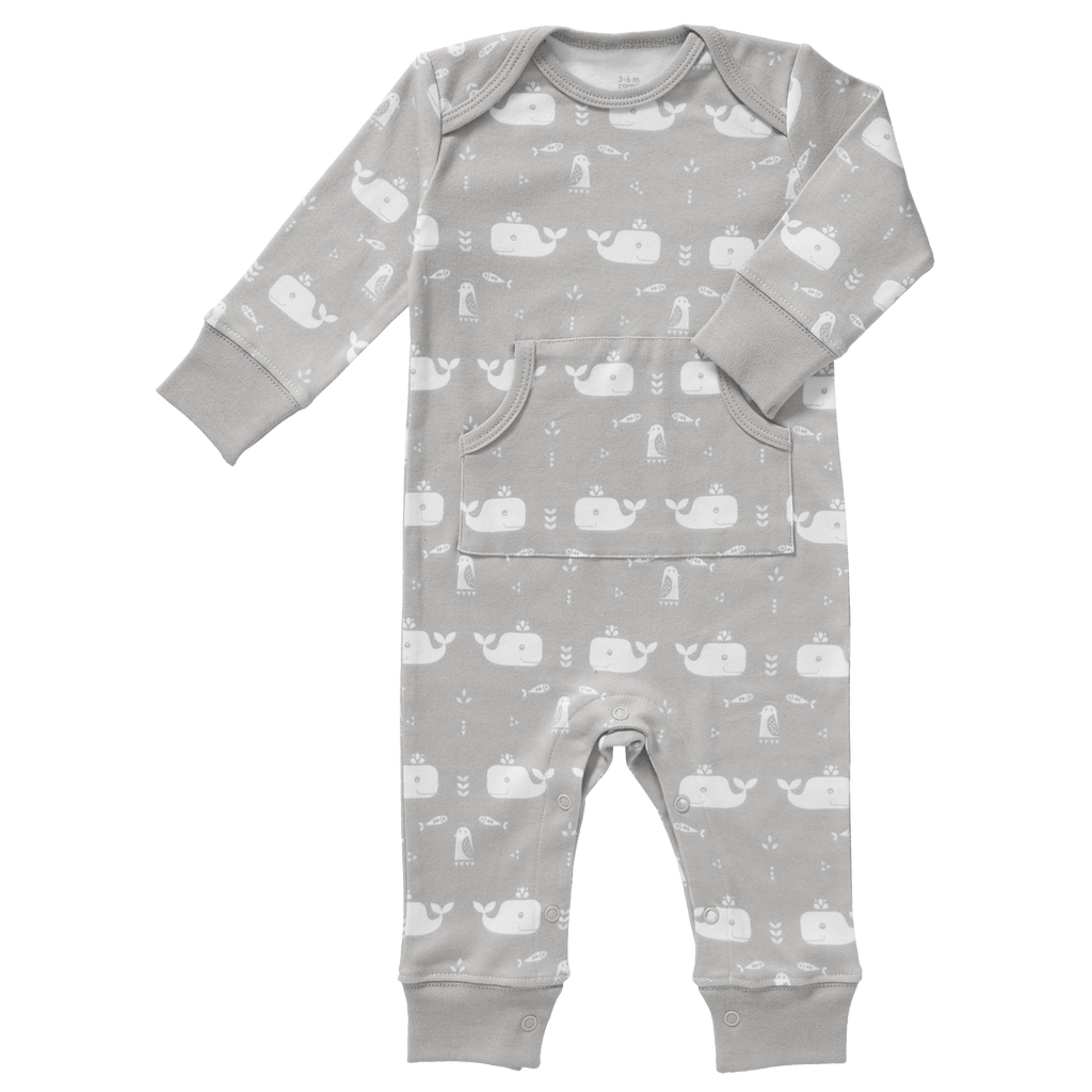 Pyjama zonder voet Whale Dawn Grey
